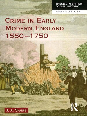 cover image of Crime in Early Modern England 1550-1750